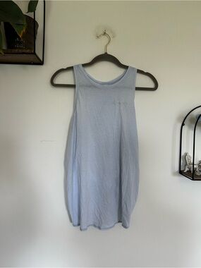 Lululemon Light Baby Blue Open Twist Back Tank Top